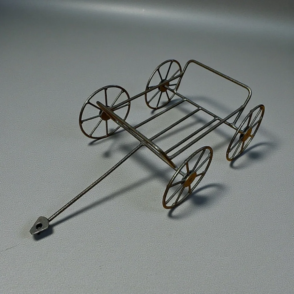 Longaberger Vintage Black Iron Bicycle Wagon Plant Holder Indoor/Outdoor